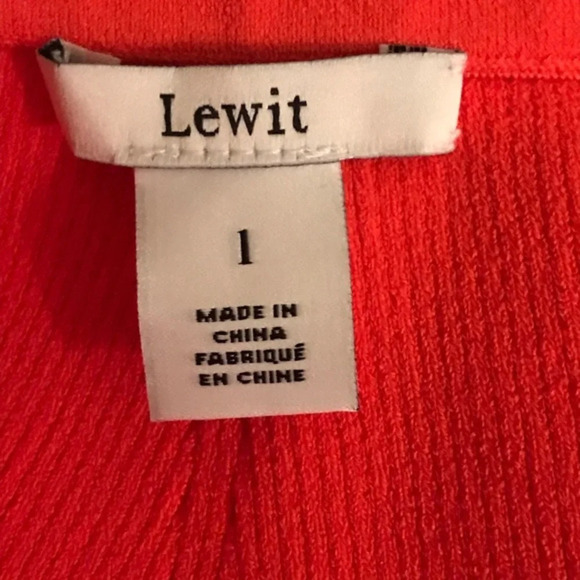 Lewit Ribbed Tube Top, NWT, Large in Red Poppy - Picture 14 of 16